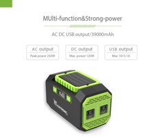 200W Portable Power Station 39000mAh / 3.7V / 145Wh (Solar Panel Optional)