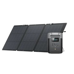 EcoFlow DELTA 2 1024Wh Portable Power Station with 160W Solar Panel and X-Stream
