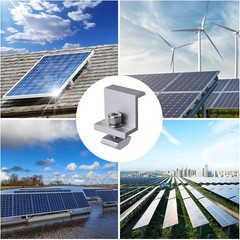 12pcs Aluminum Solar Panel Brackets – Durable Z-Clamps for Easy Installation