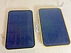 2 Pack Eufy Solar Panel 2.6W IP65 model T8700. Weatherproof for eufyCam .AS IS