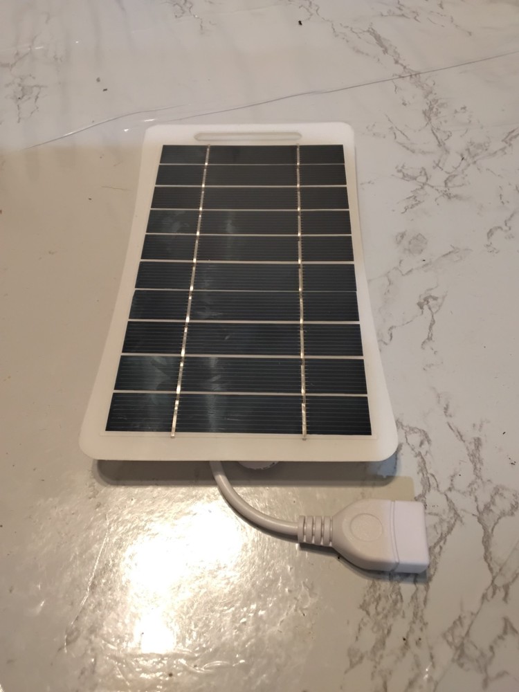 USB Solar Panel Charger for Cameras, Cell Phones, and Camping