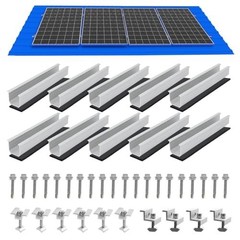Solar Panel Mounting Brackets Kit – Roof Rails & Clamps for 1.18″-1.38″ Thicknes