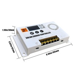 Solar Charge Controller for Batteries with Overload Protection Features