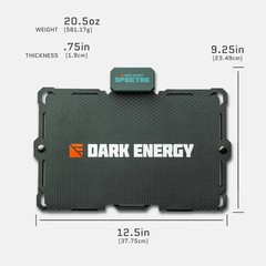Dark Energy Spectre Gray 18W Folding Solar Panel for Charging Phones Power Banks