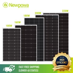 Newpowa Solar Panel 100W 160W 180W 200W 220W 12V for RV Marine Off-Grid System
