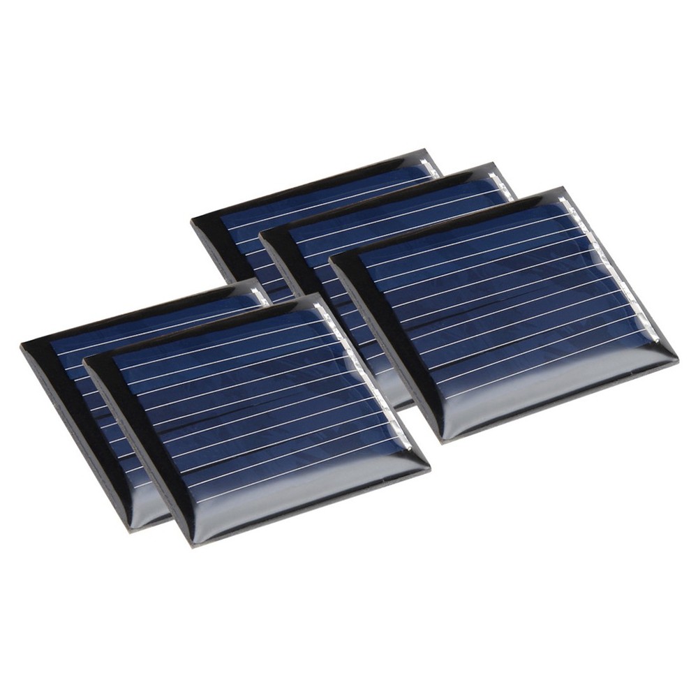 5 Pcs 2V 60mA Poly Mini Solar Cell Panel Module DIY for Toys Charger 30mm x 36mm