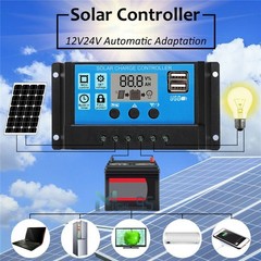 100W Watt Solar Panel Kit 12V/24V +30A Battery Charger Kit For RV/Boat/Car/Home
