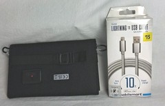 Solar Ports 4 panel 3w Cell Phone Charger & 14th Gen Apple Charger Hiking Travel