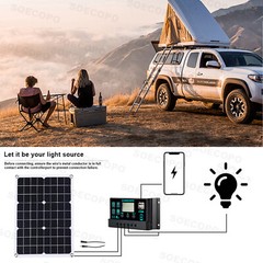 6000W Solar Generator 500W Panel 12V DC to 220V110V Inverter 100A ControllerNZ