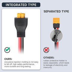 PAEKQ XT60 Y Splitter Cable 12AWG XT60 1 Female to 2 Male Parallel Connector …