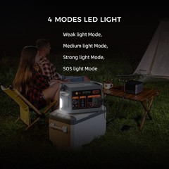 FlashFish 300W Portable Power Station Generator LiFePO4 Optional 60W Solar Panel