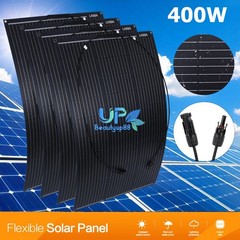 400W 200W 18V Flexible Mono Solar Panel Kit for RV Boat Camping Off-Grid Rooftop