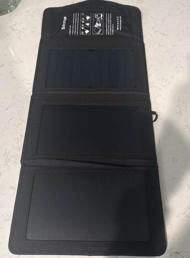 Solar Panel Charger, Solorage 21W Charger with 2 USB Ports and 3…