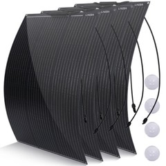 12V Flexible Solar Panel kit for RV Outdoor Camping Off-Grid 100/200/300/400W