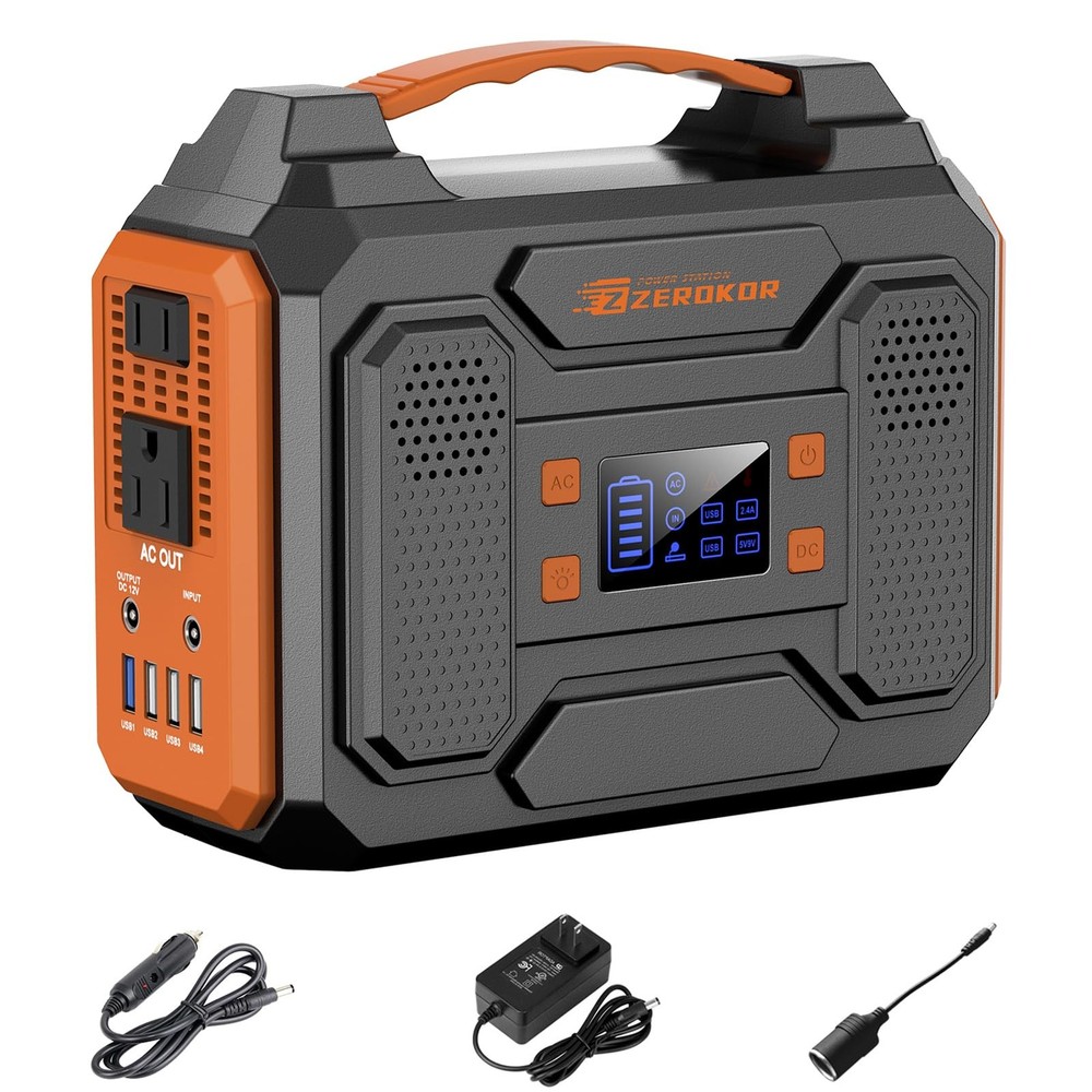 Portable Power Station 300W Solar Generator 280Whwithout Solar Panel, 110V Po…