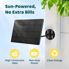 Birdfy 8W Solar Panel for Smart Bird Feeder Camera, Type-C Charger for Birdfy Fe