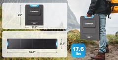 Renogy 200W Waterproof Foldable Portable Solar Panel Power Backup for RV Camping