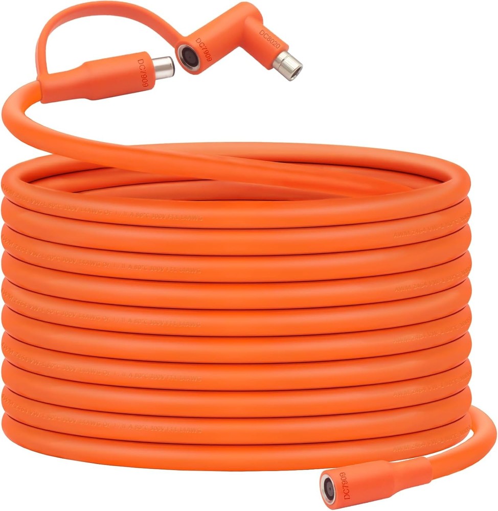 Solar Panel Extension Cable Compatible with Jackery 35FT, Orange