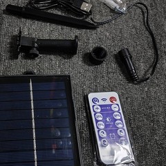 Solar Battery Box Kit Pack Powered Lithium Panel Light with Remote Control8611