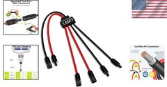 Versatile Solar Panel Cable with Protection, Ideal for Outdoor Connections
