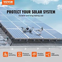 8» x 100′ Solar Panel Guard with Rust-proof PVC Coating 1/2 inch Wire Roll Mesh