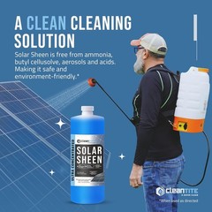 Solar Panel Cleaner Solar Sheen Makes 128 Gallons Super Concentrated Glass &