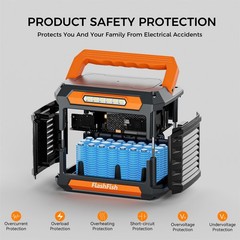 300W Power Station Portable 230Wh Li-ion Battery Charger Generator For Travel