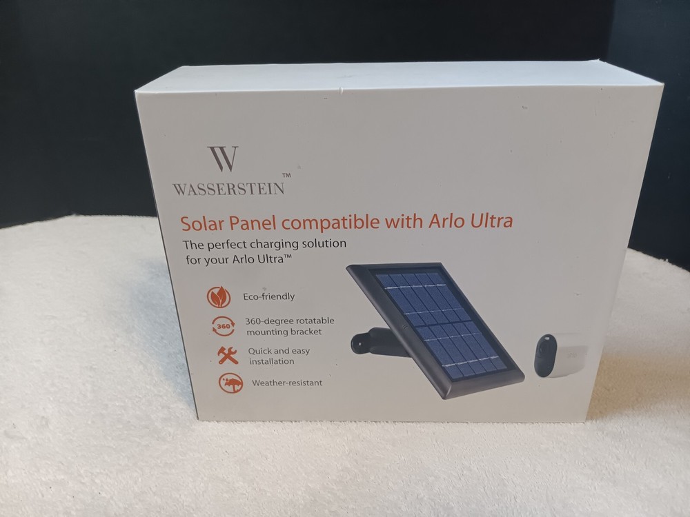 Solar Power Panel for Arlo Ultra, Ultra 2, Pro 3, Pro 4 Outdoor Security Camera