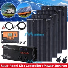 4000W Complete Solar Power Generator Solar Panel Kit Home 110V Off Grid System