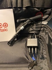 Vintage Voltaic Systems Solar Charger Backpack w/ Cables: