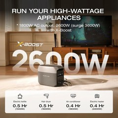 EcoFlow DELTA 3 1024Wh Portable Power Station LiFePO4 Battery for Home Backup
