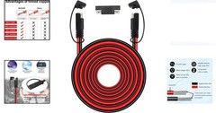 35ft SAE Extension Cable 10AWG Waterproof Trolling Motor Solar Battery RV