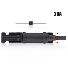 High Quality Solar Panel Attachment Waterproof Inline PV 1000VDC Black