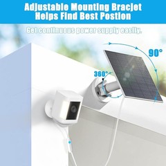 Rated 6W Solar Panel with Indicator Light for Ring Cameras – Easy Install