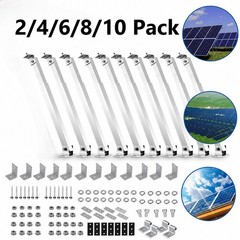 Roof Adjustable Solar Panel Mounting Brackets Kit System for RV Boat Wall Ground