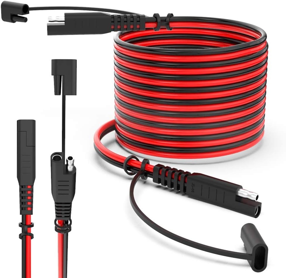 ELECTOP 15ft 10AWG SAE Extension Cable with Quick Connect Disconnect SAE Power C