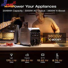 Portable Power Station DELTA 3 Max Plus 2048Wh Lifepo4 Battery Solar Generator