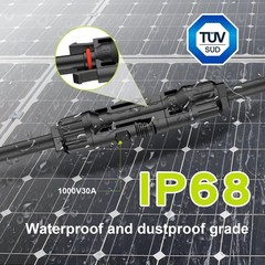 Versatile Solar Panel Cable with Protection, Ideal for Outdoor Connections