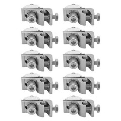 NEW 10Pcs Solar Mounting System Grounding Clip Lug Bracket Clamps Photovoltaic