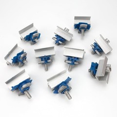 Solar Panel Mounting Bracket Clamps Wide Photovoltaic Support Mid Secure 10 PCS