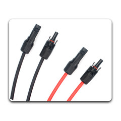 50ft Black + 50ft Red 10AWG Solar Panel Extension Cable Flexible Wire Connectors