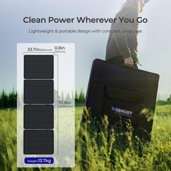 Renogy 400W Lightweight Portable Solar Suitcase Foldable Solar Panel Outdoor