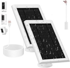 Solar Panel for Ring Camera(2Nd Generation), 2 Pack 5W Solar Panel with 10FT/3M