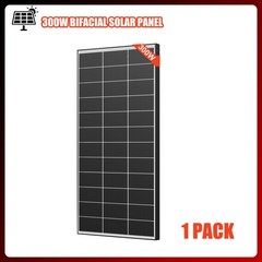 300W 600W 900W 1200W Bifacial N-Type Solar Panel Mono 12V Charger Camp Off-Grid