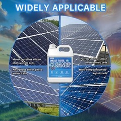 Industrial Solar Panel Cleaner 1 Gallon – Makes 600 Gallons, Streak-Free, Fast D