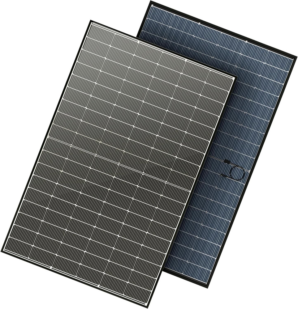 Bifacial 400 Watt Solar Panel, N-Type 16BB 400W Solar Panels, 25% High Efficienc