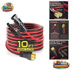 Durable 10FT 12AWG XT60 to Solar Panel Cable – High Efficiency & Safe Connect