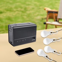 Portable Power Station with Solar Panel, Outdoor Generator Power Supply for Home