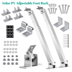 Aluminum Solar Panel Tilt Mount Bracket Set Adjustable Roof Wall Boat Mounting