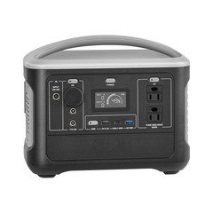 Portable Power Station 600W 493Wh, Pure Sine Wave AC, 8 Ports for Outdoors